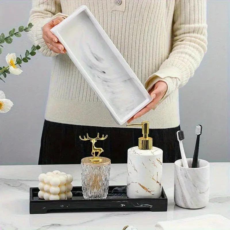 Marble Bathroom Organizer by House Of Avana