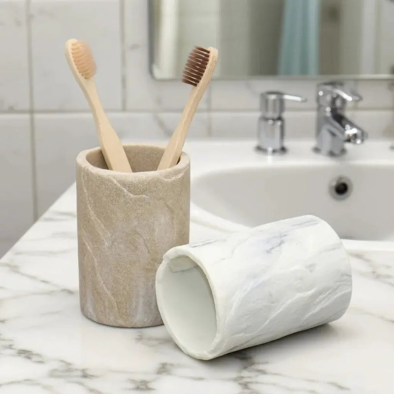 Marble-Patterned Mouthwash Cup, Home Toothbrush Holder, Couple'S Mouthwash Cup for The Bathroom by House Of Avana