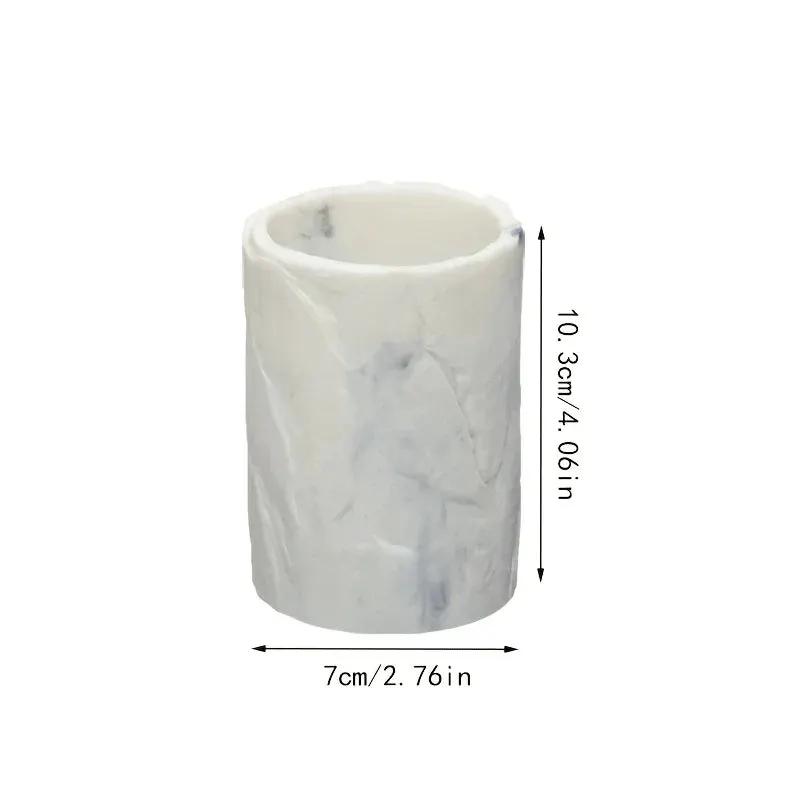 Marble-Patterned Mouthwash Cup, Home Toothbrush Holder, Couple'S Mouthwash Cup for The Bathroom by House Of Avana