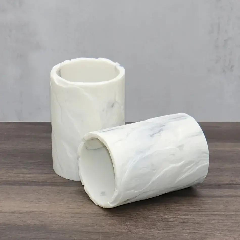 Marble-Patterned Mouthwash Cup, Home Toothbrush Holder, Couple'S Mouthwash Cup for The Bathroom by House Of Avana