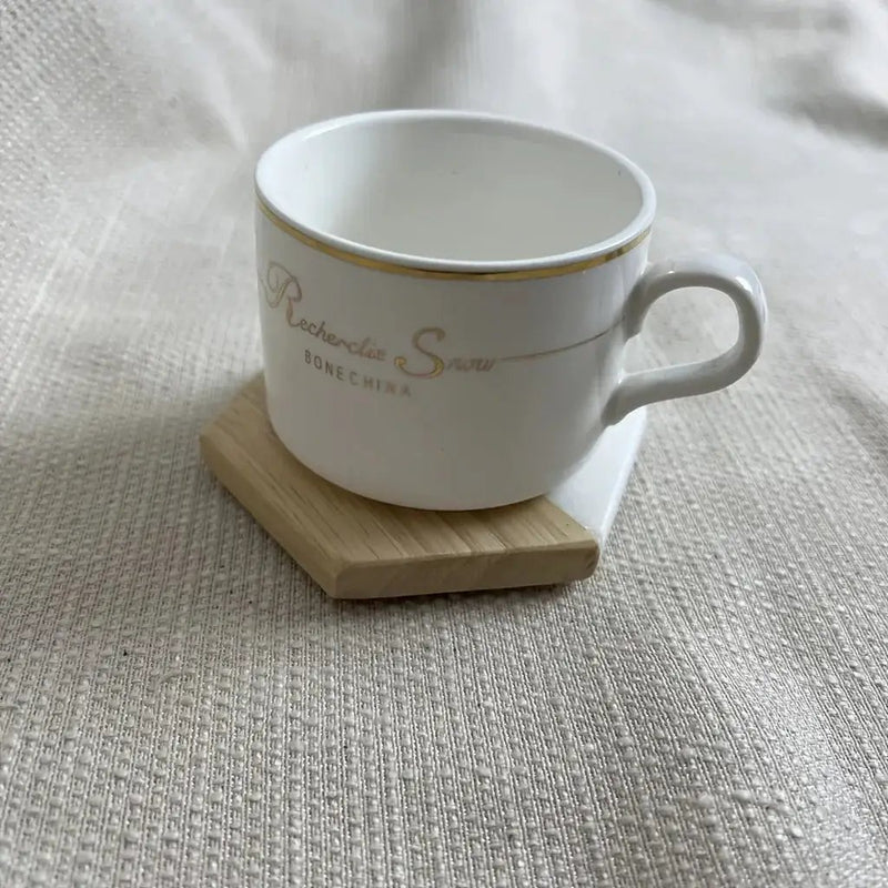 Marble Wood Coasters - Hexagon Tabletop Protectors by House Of Avana