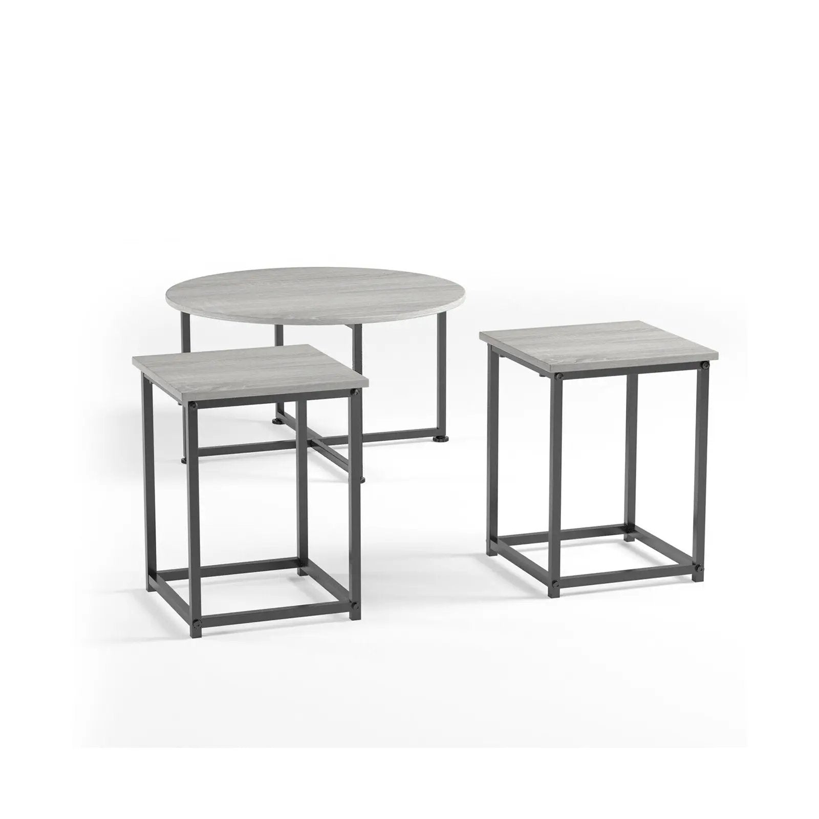 3-Piece Modern Faux Marble Coffee Table Set for Living Room by DirectDeals