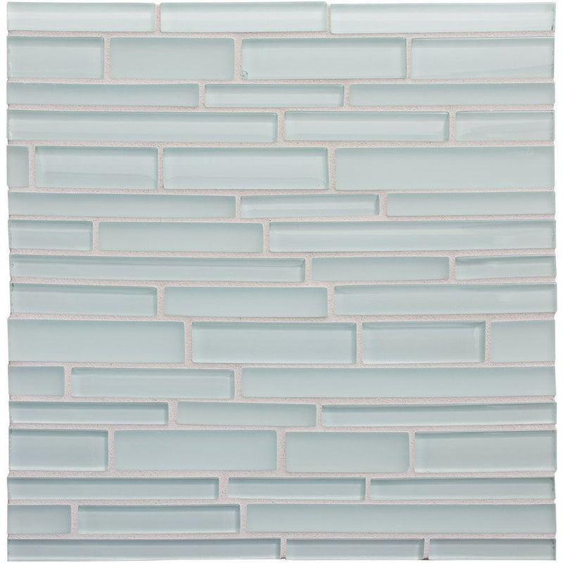 Marea Gloss/Matte Interlocking Slides Glass Mosaics 12x12 Glass Gloss/Matte 12x12 Mosaics