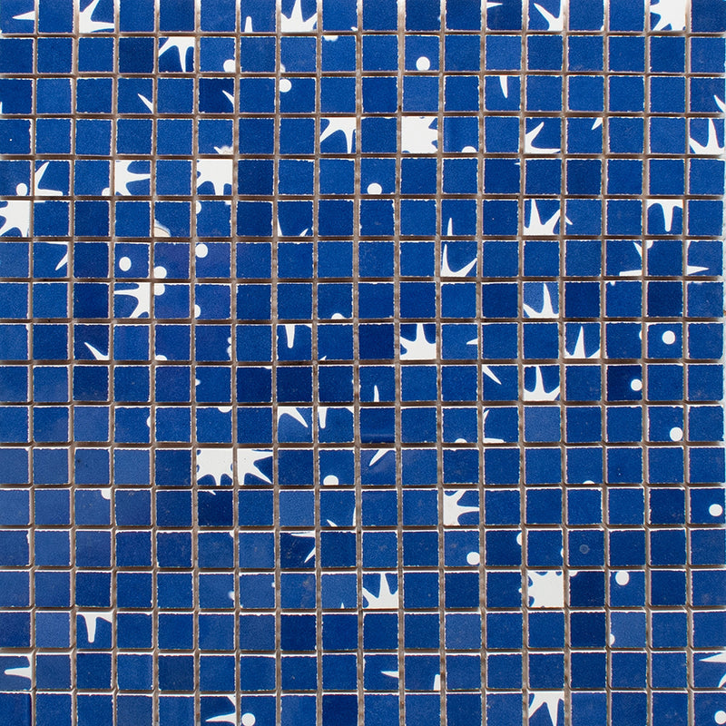 Marine Glossy Der Vogel Colore Look Ceramic Mosaics 11 1/2x11 1/2 Ceramic Glossy 12x12 Mosaics