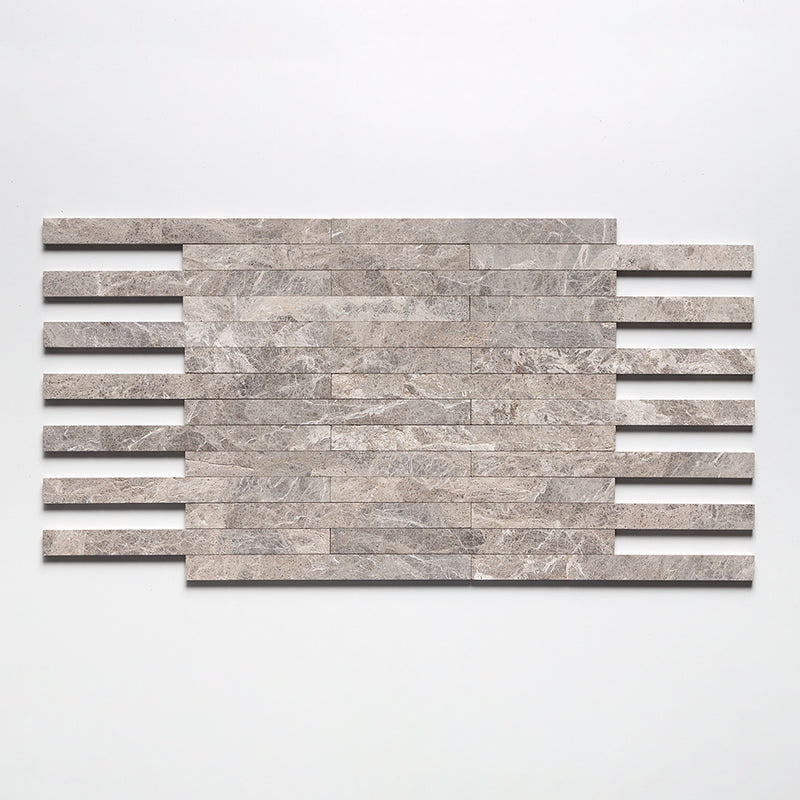 Maroon Di Notte Fine Textured Plank Marble Tiles 1 9/16x18 Marble Fine Textured 4x24 Tiles — 2