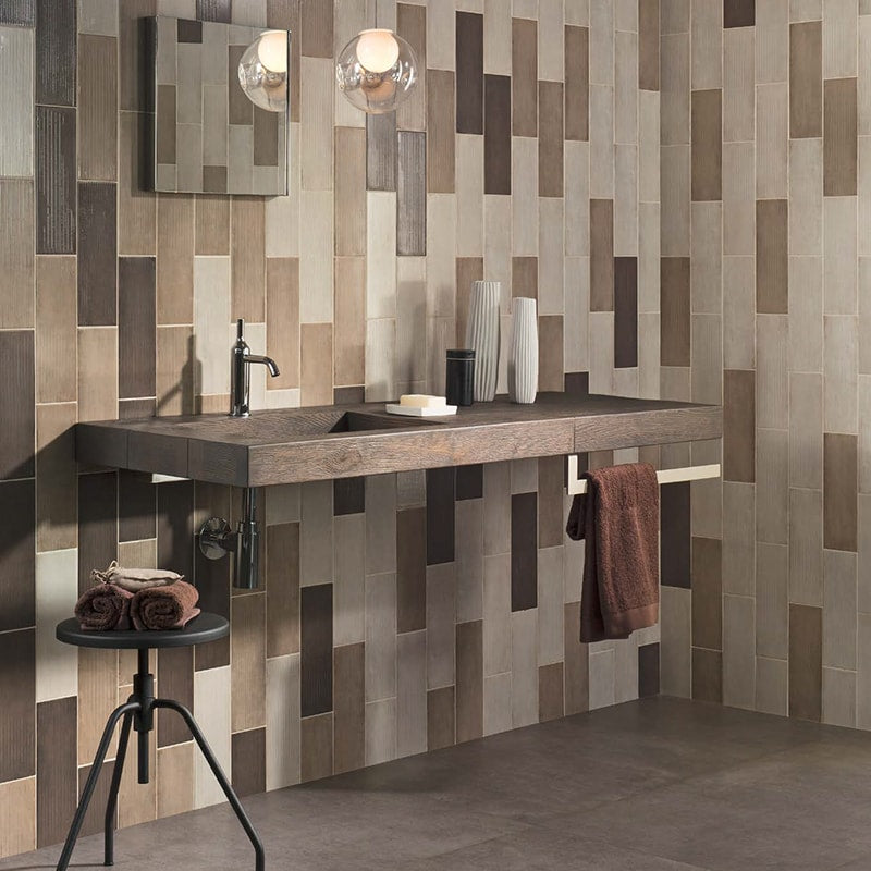 Marrone Glossy Ceramic Wall Decos 4x12 Ceramic Glossy 4x12 Wall Decos — 4