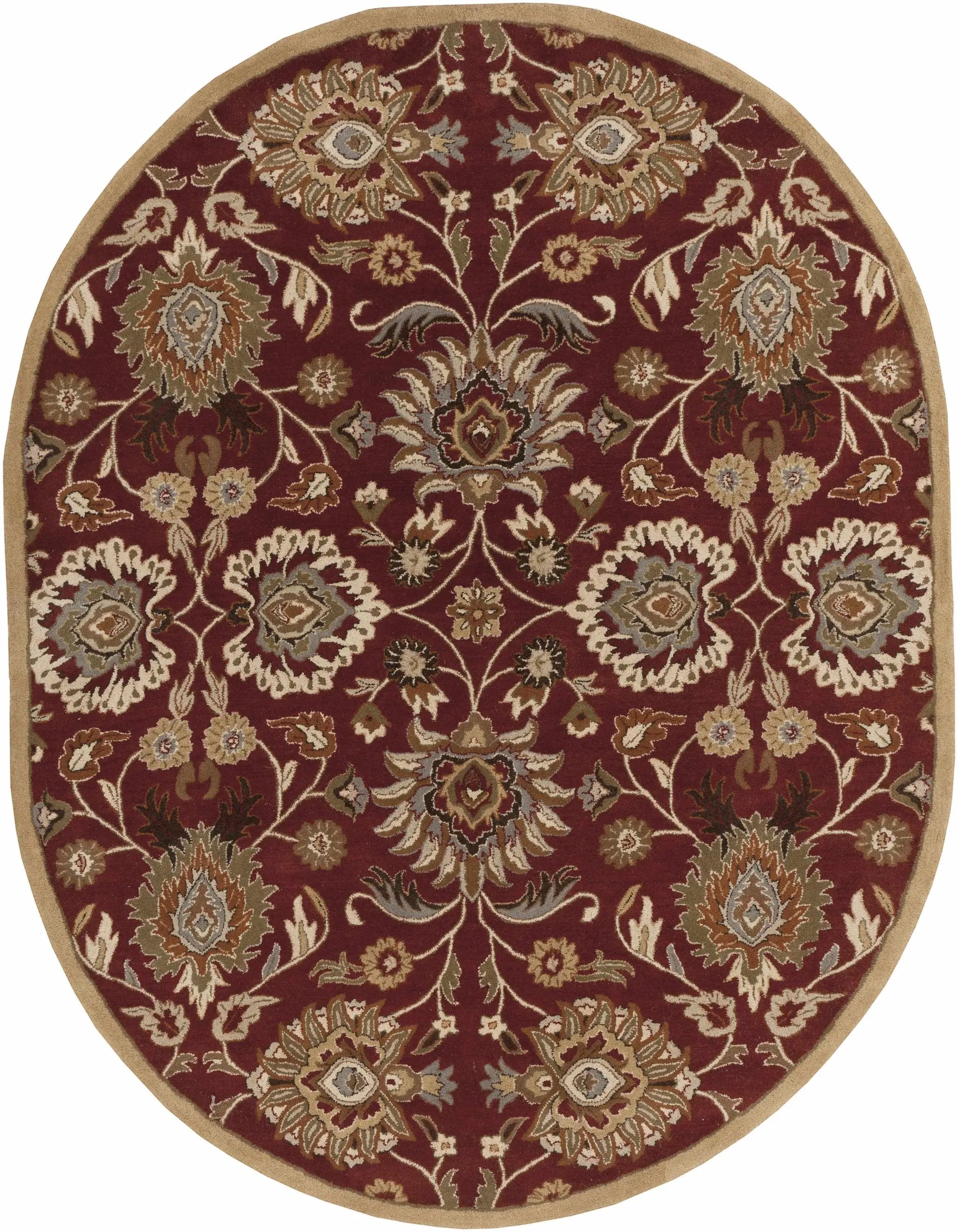 Conesus Red 1061 Hand Tufted Wool Rug by Boutique Rugs