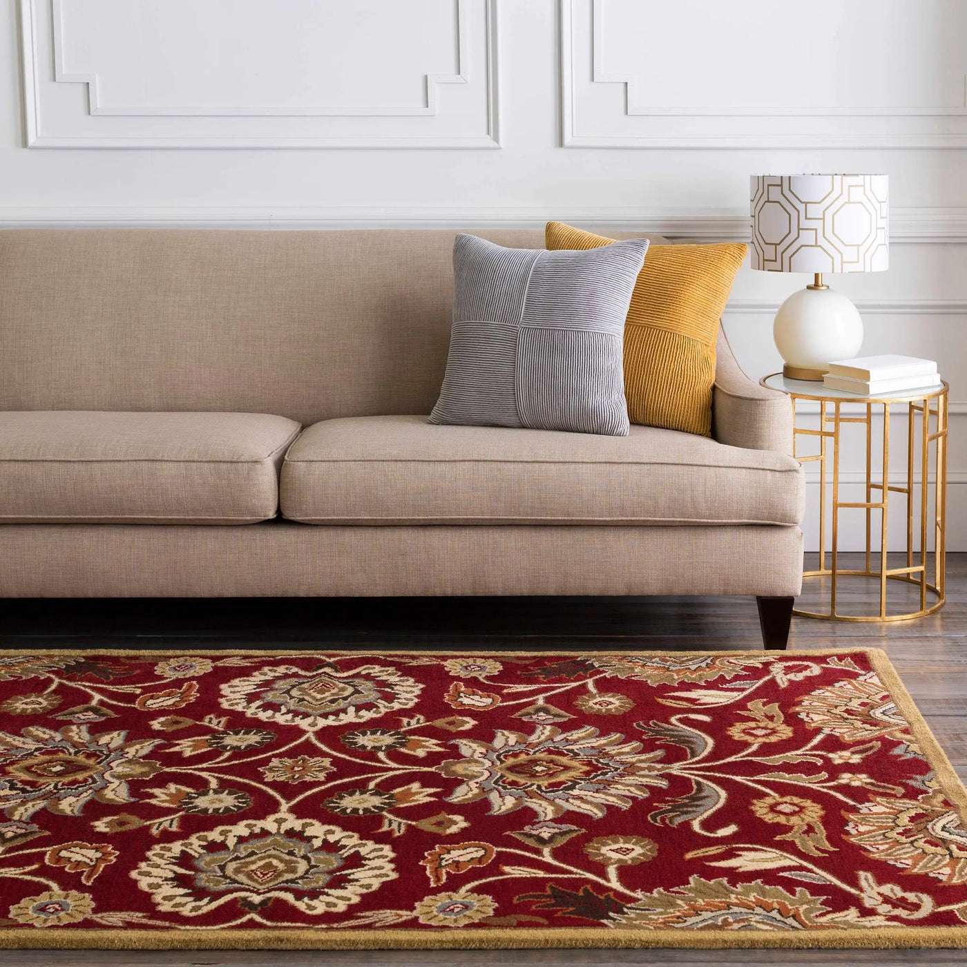Conesus Red 1061 Hand Tufted Wool Rug by Boutique Rugs