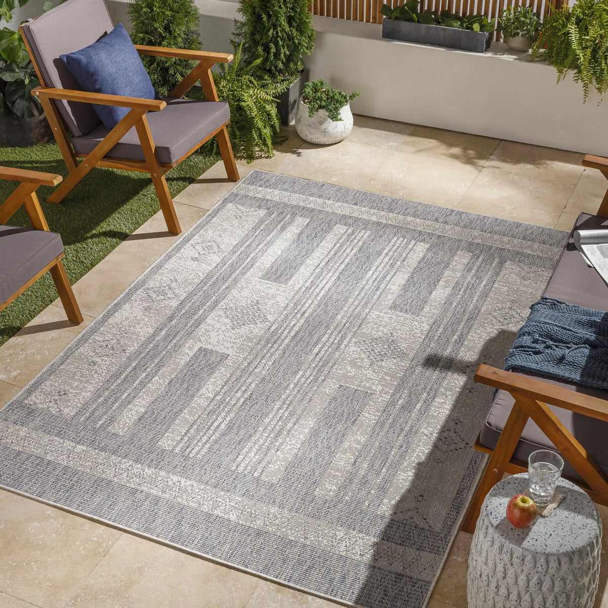Masaba Indoor & Outdoor Rug - Clearance, installed in a room