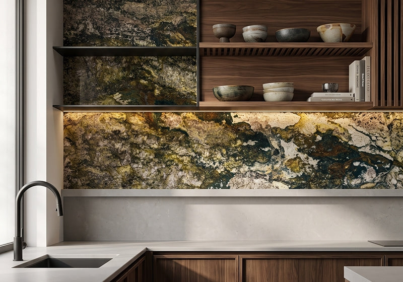 Mascalzoni Polished Granite Slab Random room scene 4