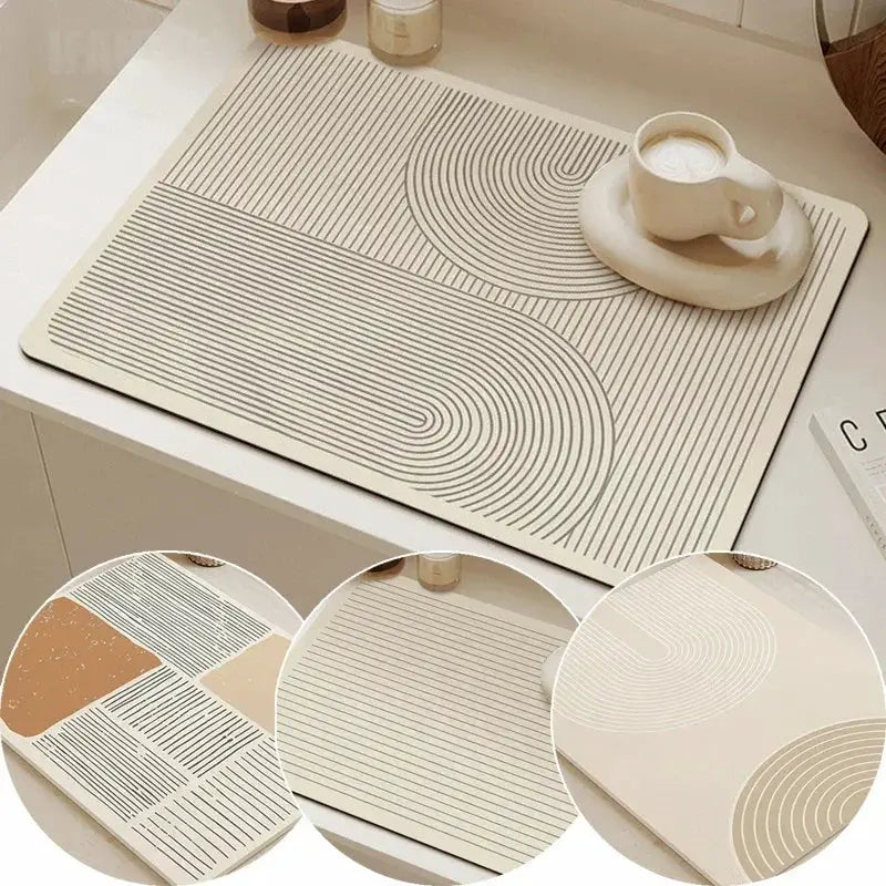 Mat - Non-slip Quick-drying Rectangular by House Of Avana