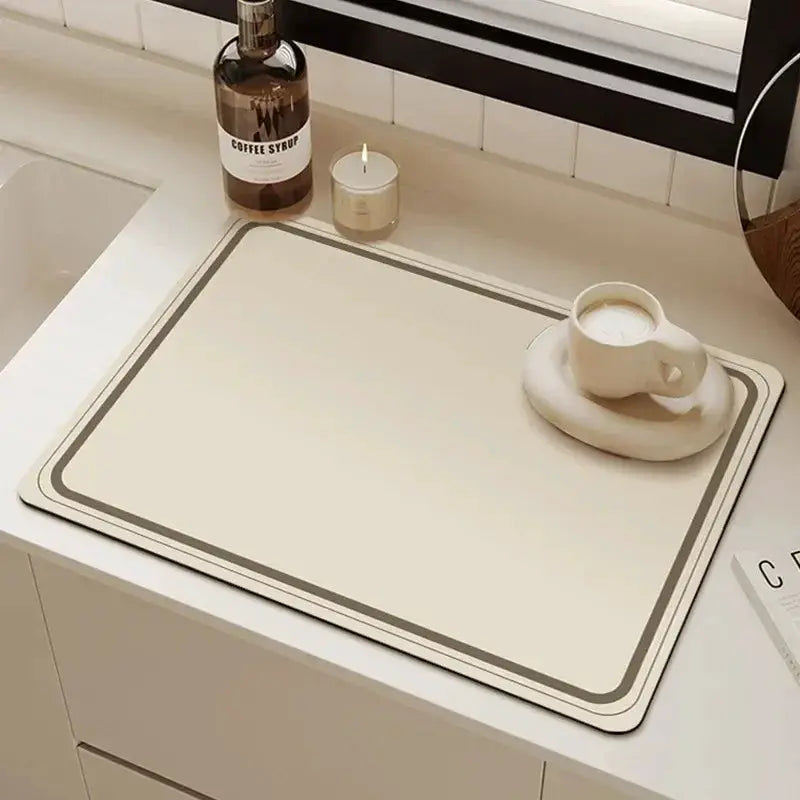 Mat - Non-slip Quick-drying Rectangular by House Of Avana