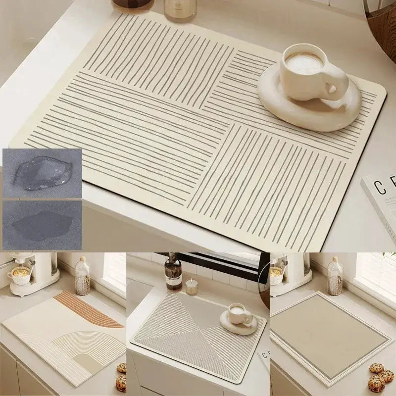 Mat - Non-slip Quick-drying Rectangular by House Of Avana