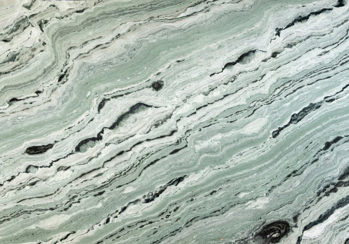 Matcha Green Polished Marble Slab Random