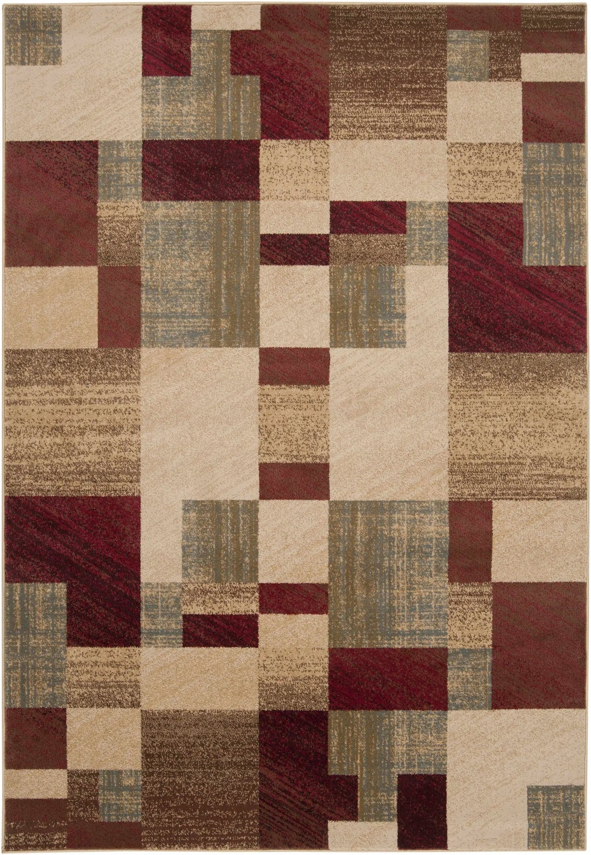 Maumee Brown Mosaic Performance Rug - Clearance