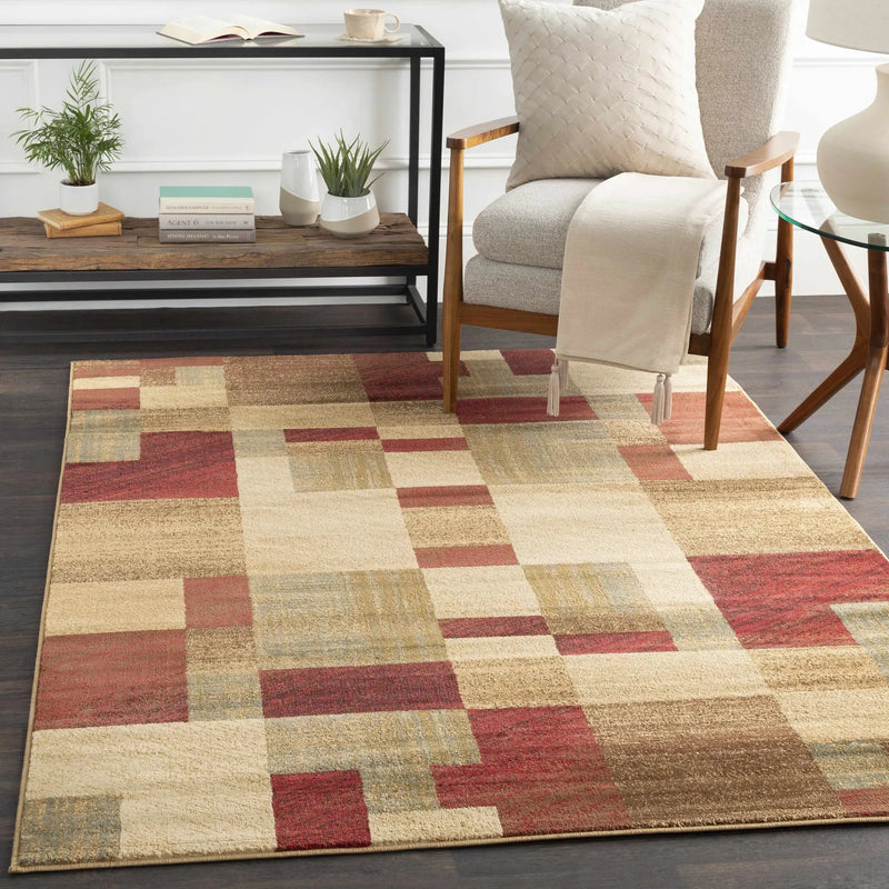Maumee Brown Mosaic Performance Rug - Clearance by Boutique Rugs