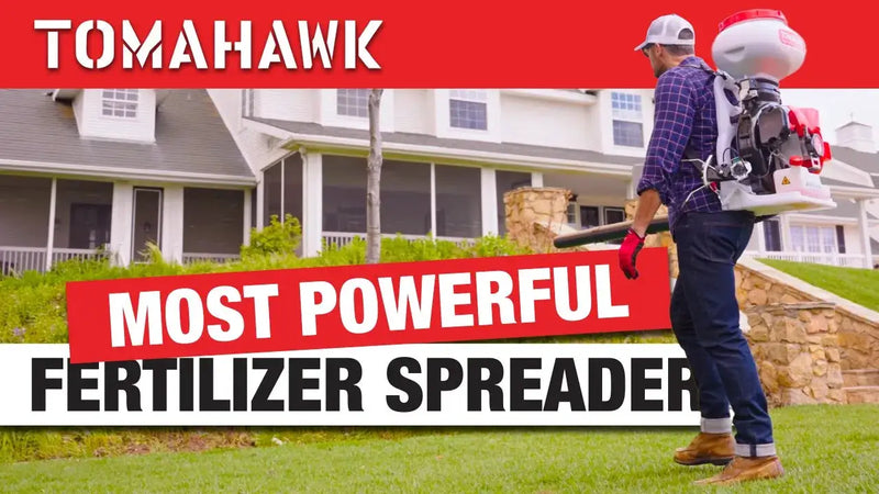4 Gal Motorized Fertilizer Spreader Broadcast Lawn Seed Ice Melt Salt by Tomahawk Power