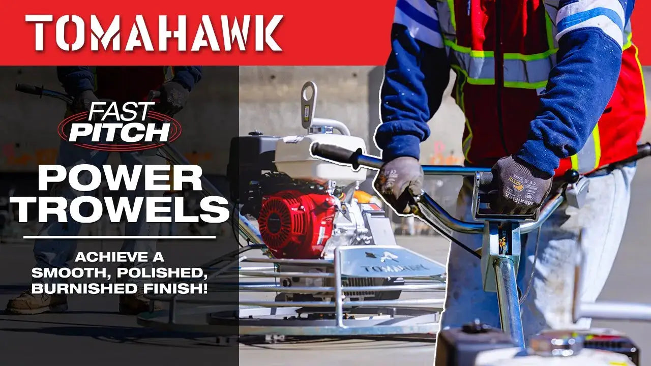 46" Concrete Power Trowel 8.5HP Honda Combo Blades and Float Pan Cement Finishing Tool by Tomahawk Power