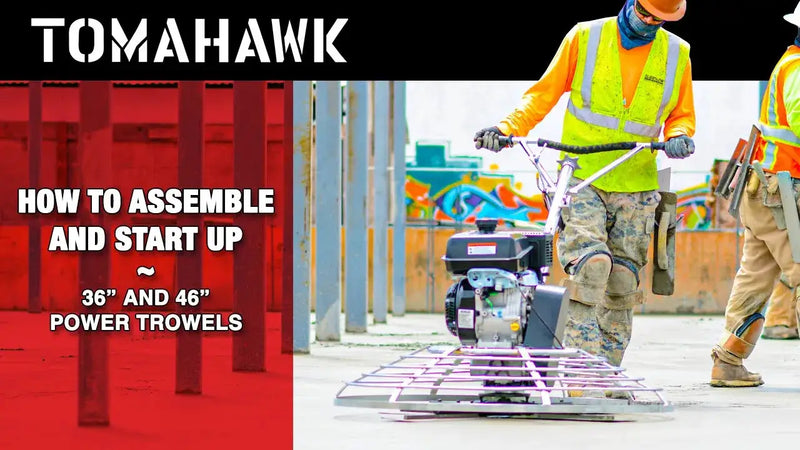 46" Concrete Power Trowel 14HP Kohler Float Pan Screed Edge Cement Finishing Tool by Tomahawk Power