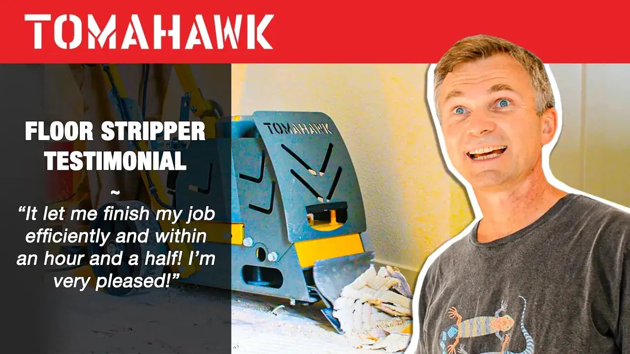 Electric Floor Scraper Vinyl Stripper Carpet Wood Floor Remover by Tomahawk Power