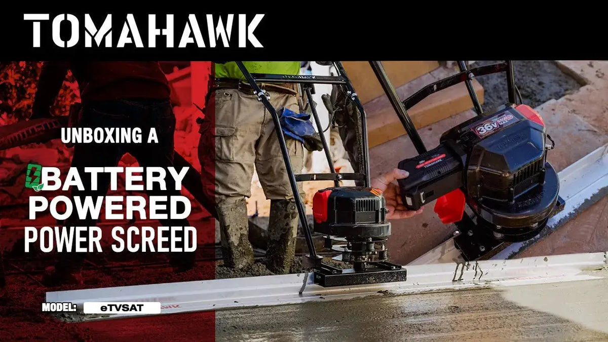 Tomahawk Battery Power Screed 36V 7ah Single Aluminum Blade Bundle (Choose 4ft, 6ft, 8ft, 10ft, 12ft, 14ft), photo 5 of 11