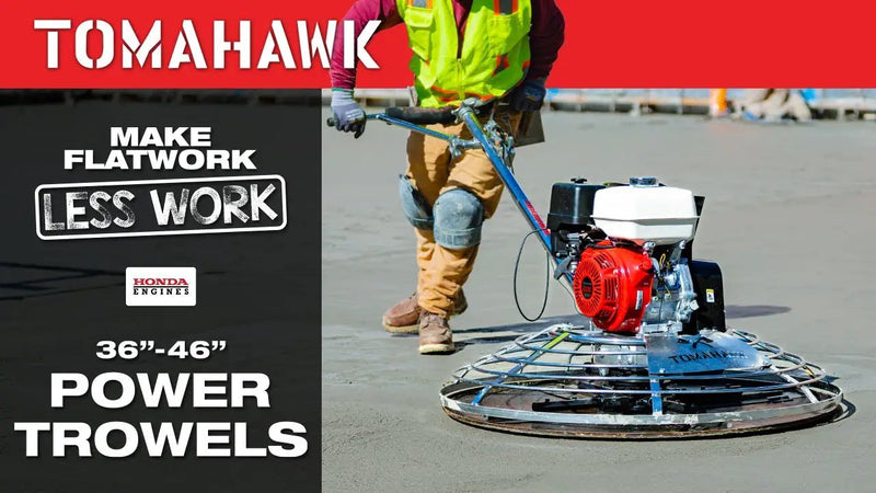 36" Concrete Power Trowel 5.5HP Honda with Float Pan Cement Finishing Tool by Tomahawk Power