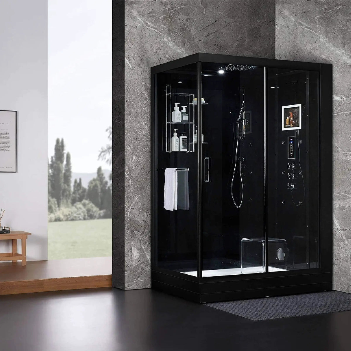 Maya Bath Platinum Anzio Steam Shower With Ozone Sterilization System (SAK15942) by SAKSBY WHOLESALE