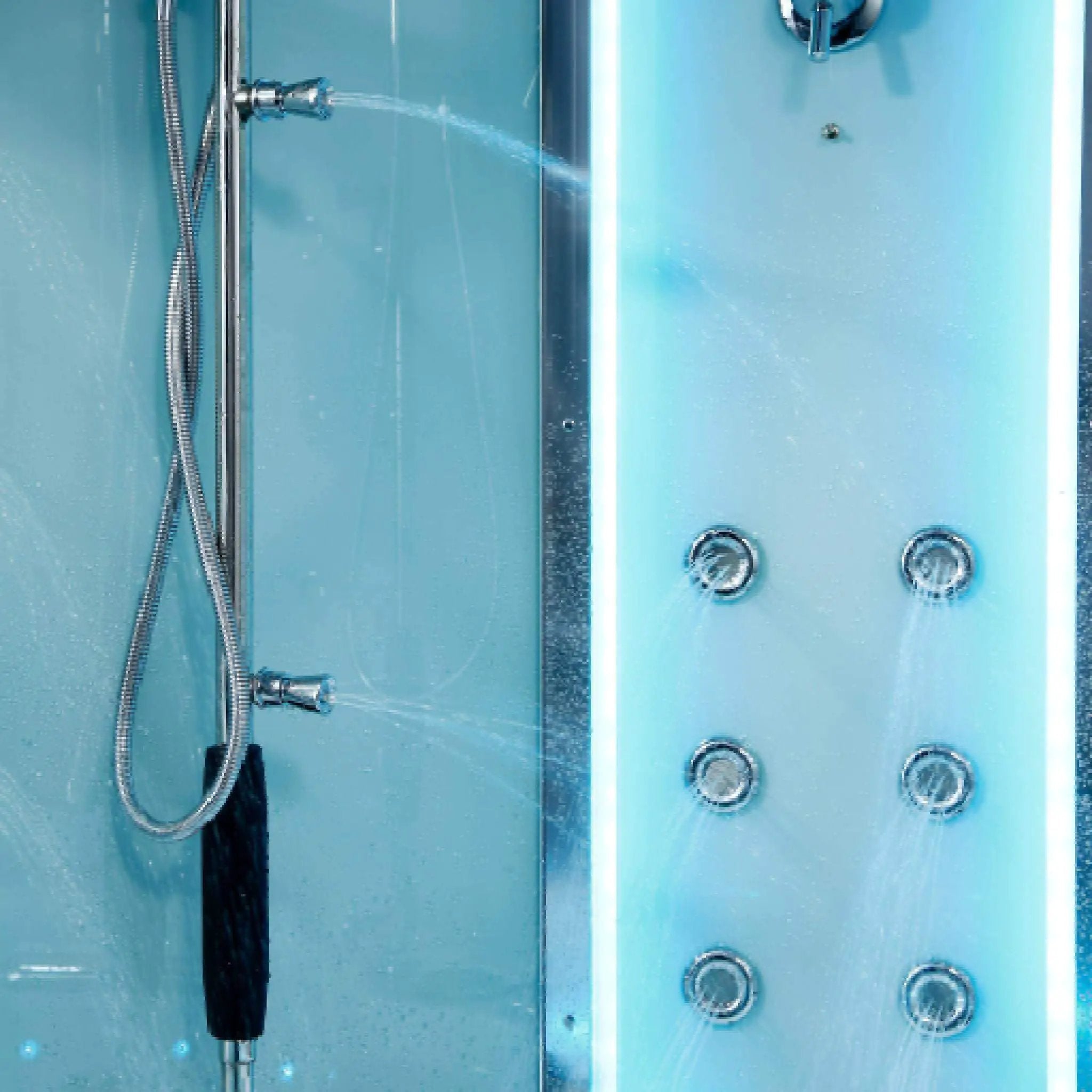 Maya Bath Platinum Comfort Steam Shower With Whirlpool Bathtub [2025 Edition] (SAK93561) by SAKSBY WHOLESALE
