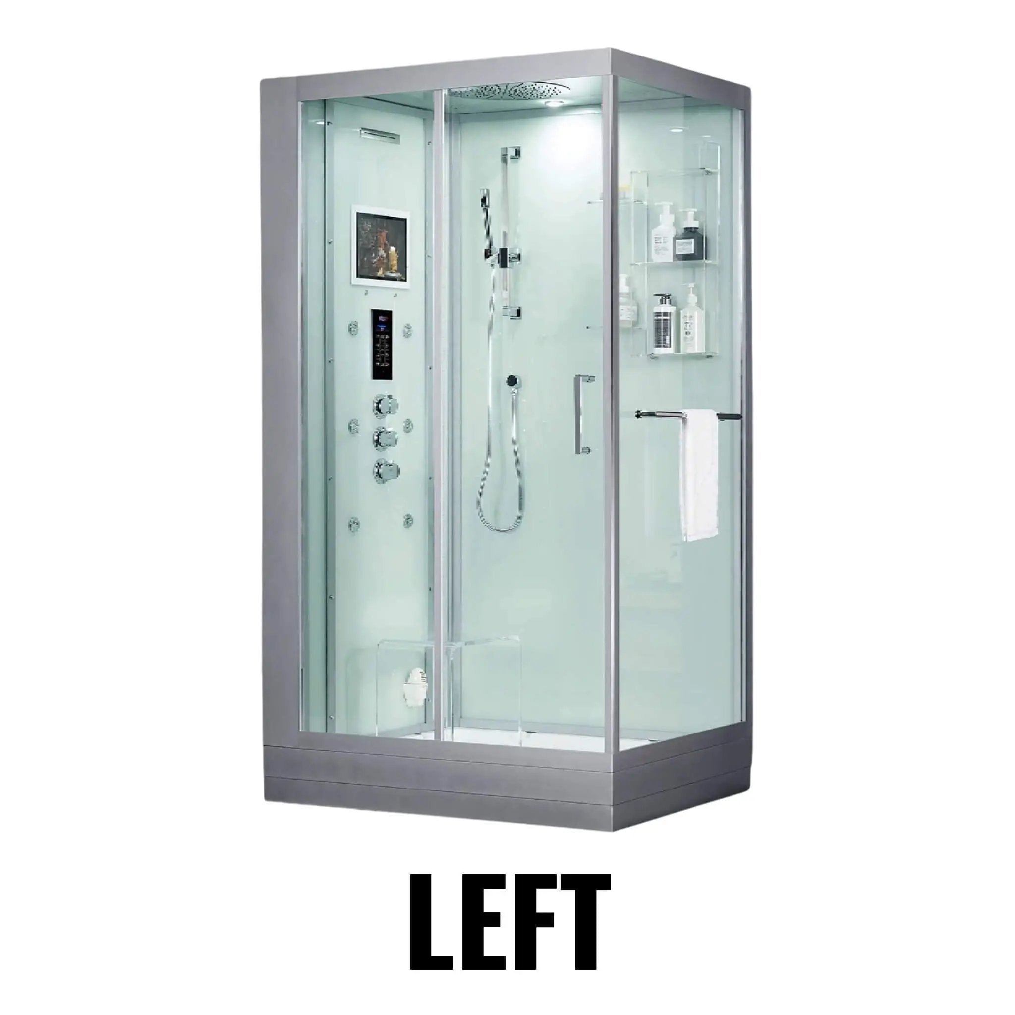 Maya Bath Platinum Lucca Steam Shower With LCD Touchscreen Controls (SAK27483) by SAKSBY WHOLESALE