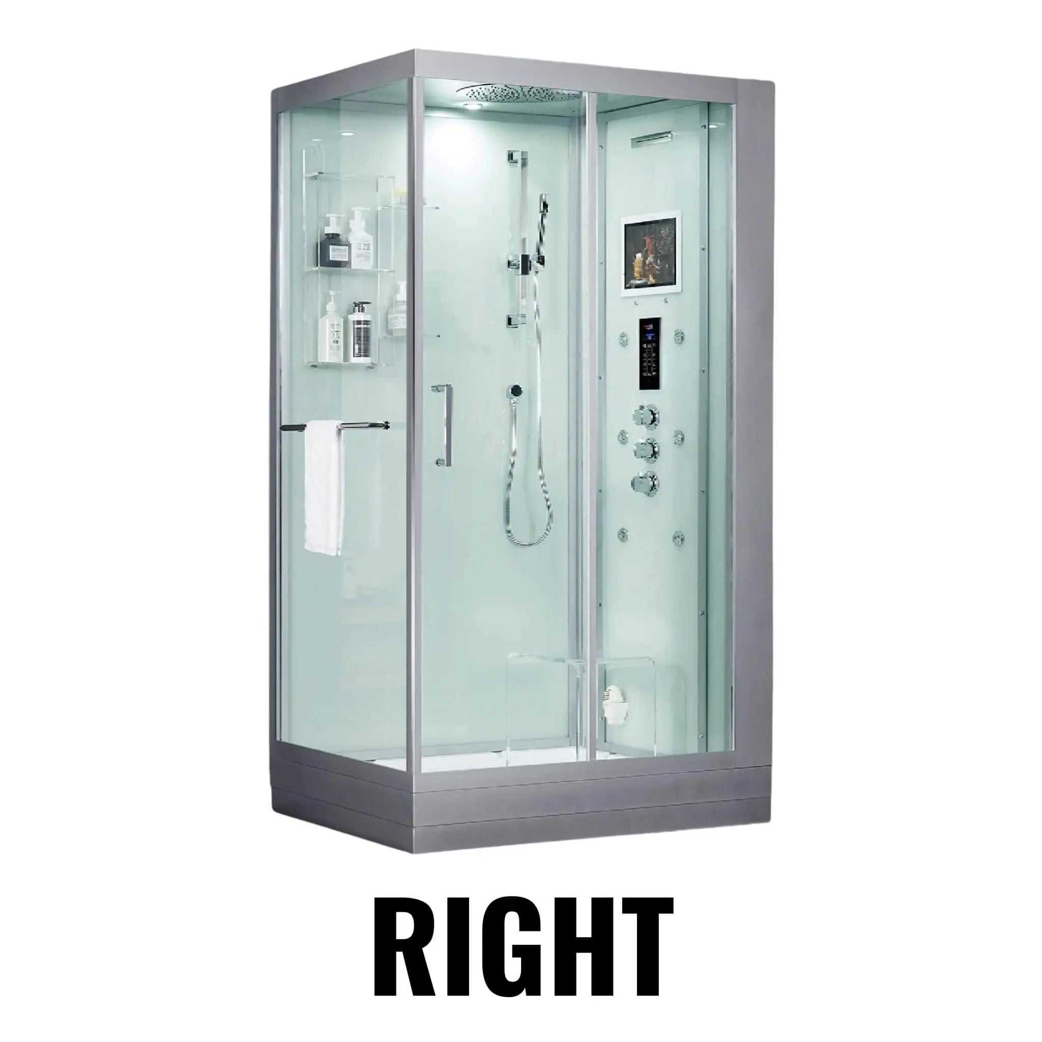 Maya Bath Platinum Lucca Steam Shower With LCD Touchscreen Controls (SAK27483) by SAKSBY WHOLESALE