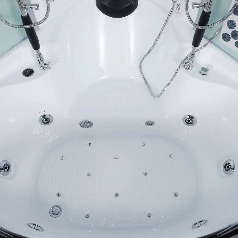 Maya Bath Platinum Superior Steam Shower With Foot Massager (SAK57392) by SAKSBY WHOLESALE