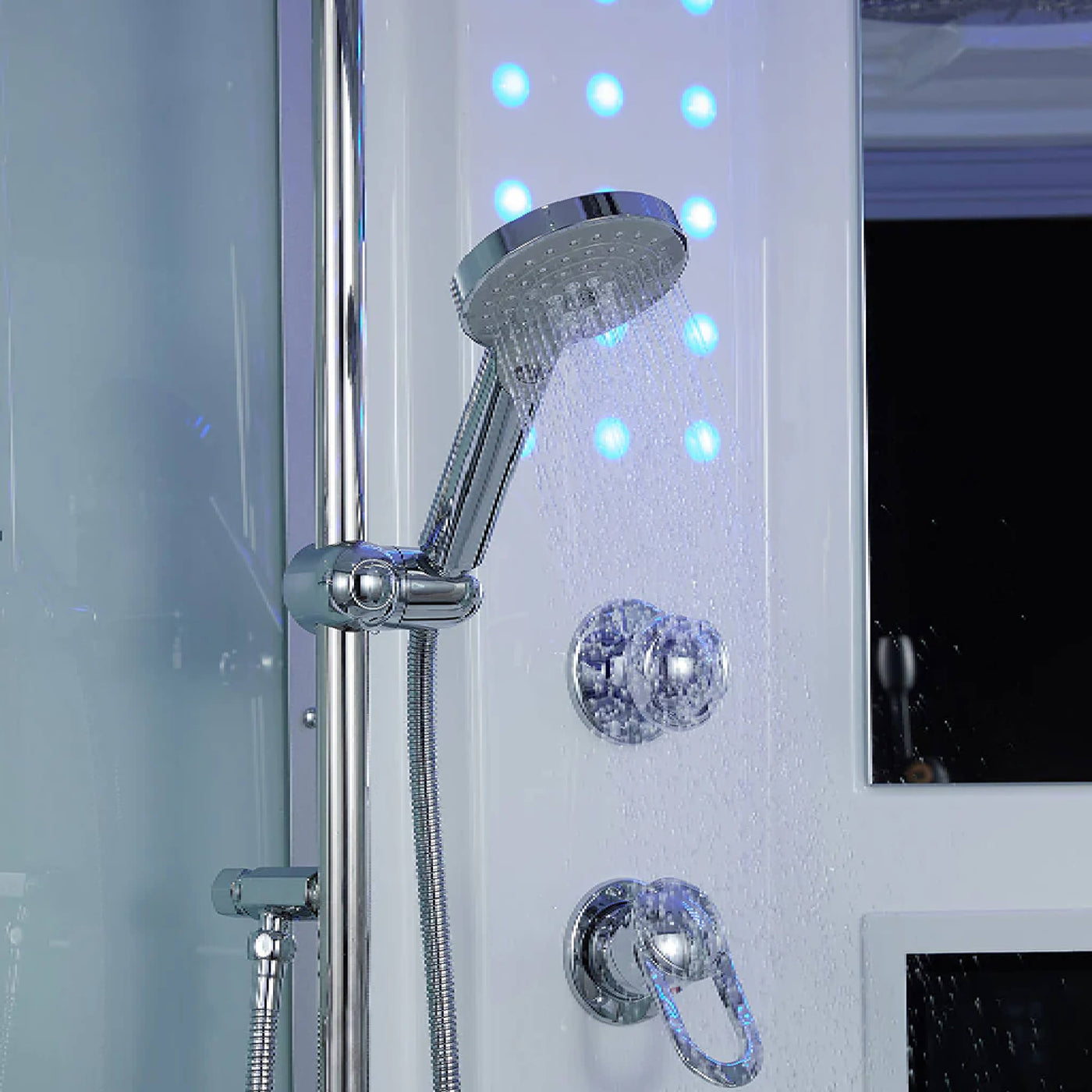 Maya Bath Platinum Superior Steam Shower With Foot Massager (SAK57392) by SAKSBY WHOLESALE