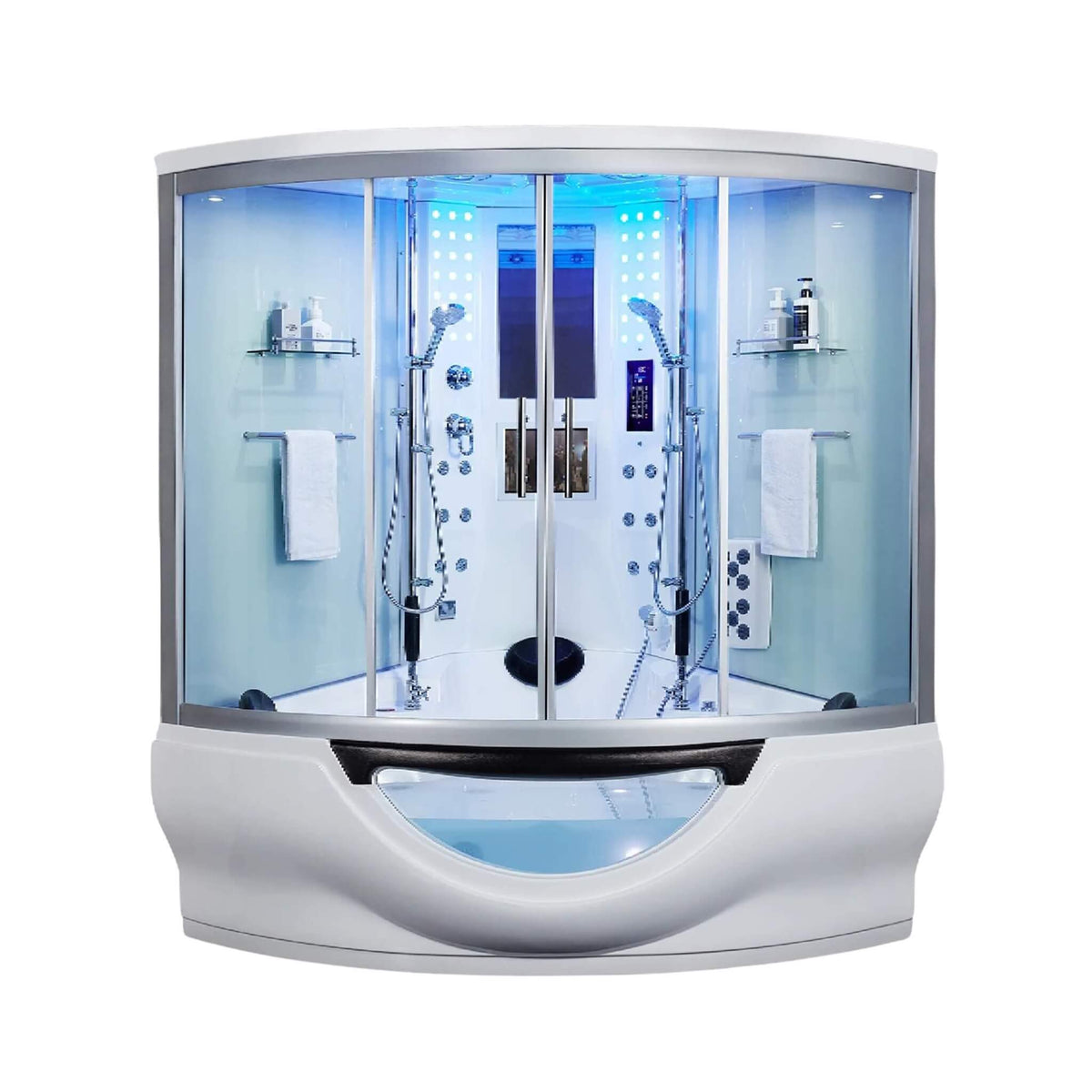 Maya Bath Platinum Superior Steam Shower With Foot Massager (SAK57392) by SAKSBY WHOLESALE