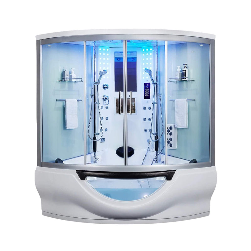 Maya Bath Platinum Superior Steam Shower With Foot Massager (SAK57392) by SAKSBY WHOLESALE