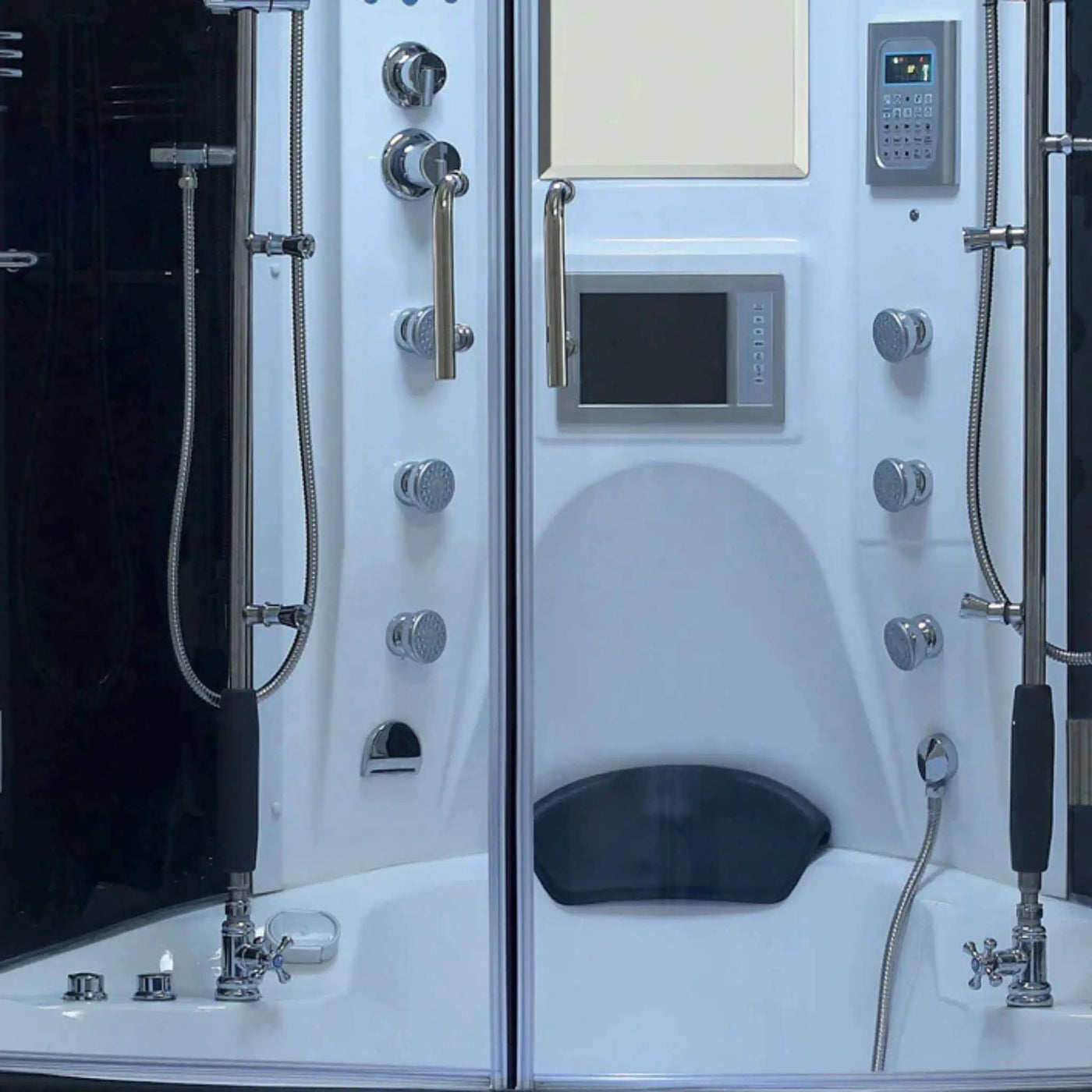 Maya Bath Valencia Steam Shower Massage Bathtub With LCD TV (SAK20479) by SAKSBY WHOLESALE