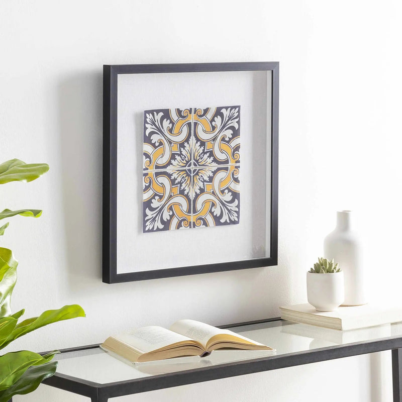 Mazgirt Majestic Black Frame Wall Art Piece - Clearance by Boutique Rugs
