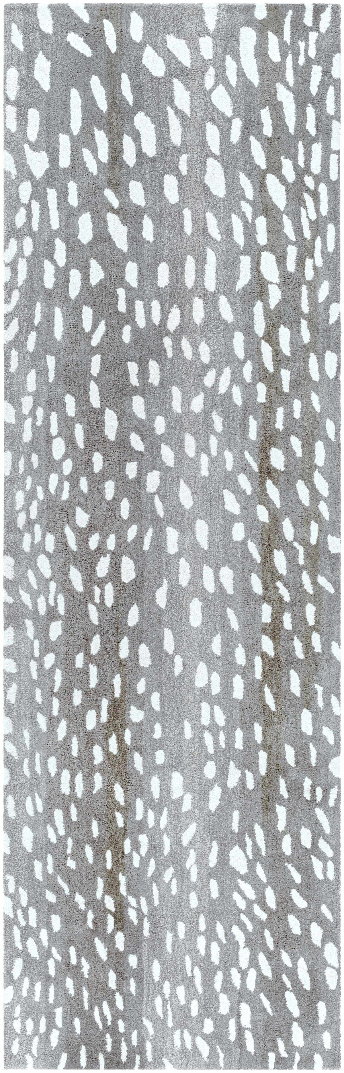 Athena Gray Giraffe Print Wool Rug, photo 3 of 11