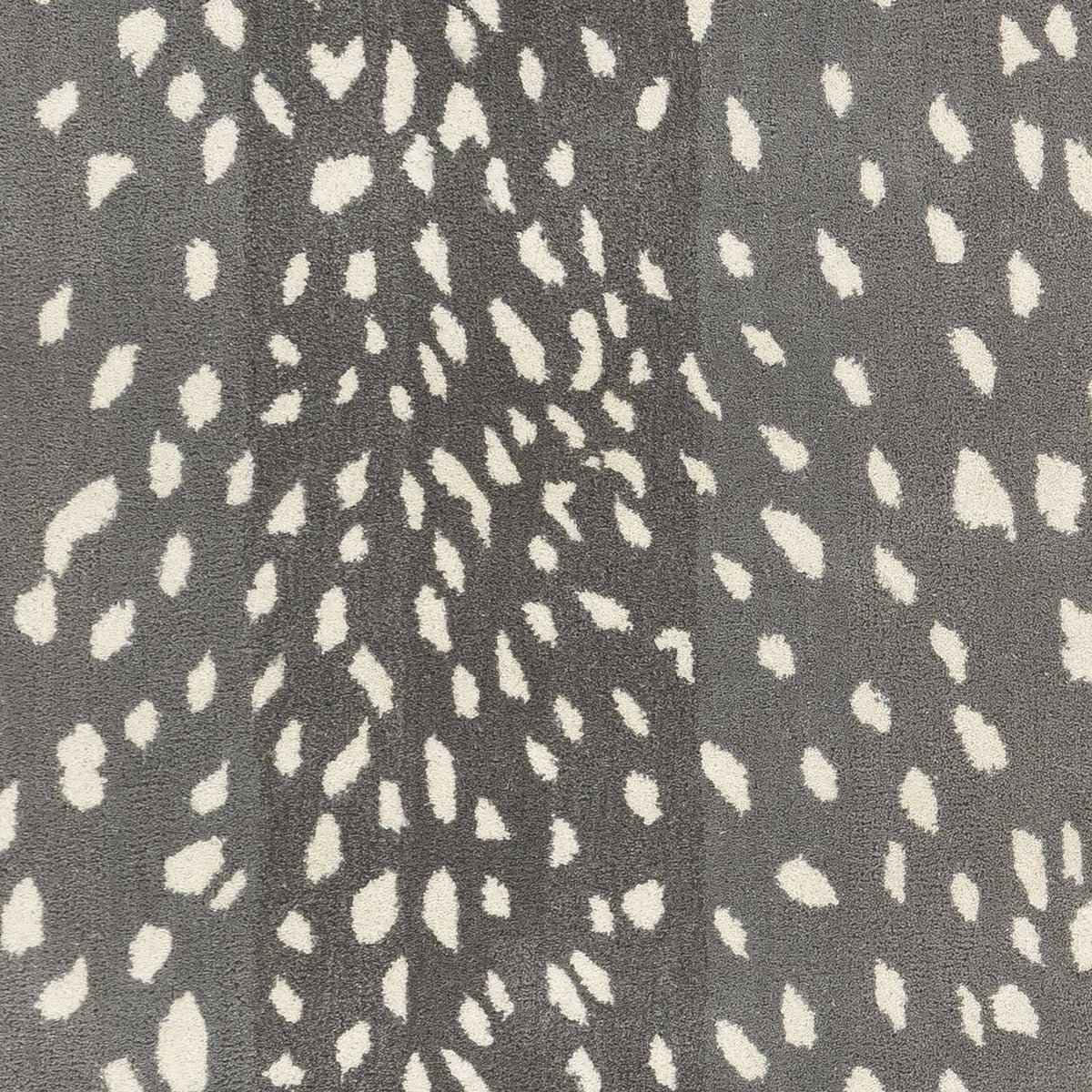 Athena Gray Giraffe Print Wool Rug, sample swatch