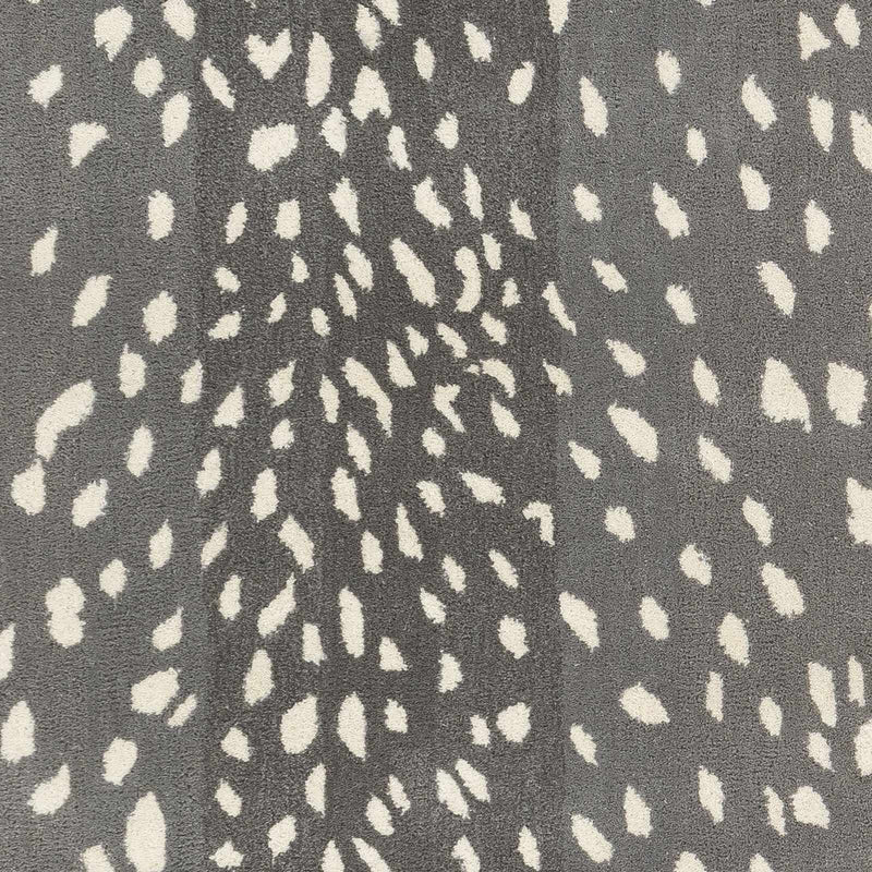 Athena Gray Giraffe Print Wool Rug by Boutique Rugs