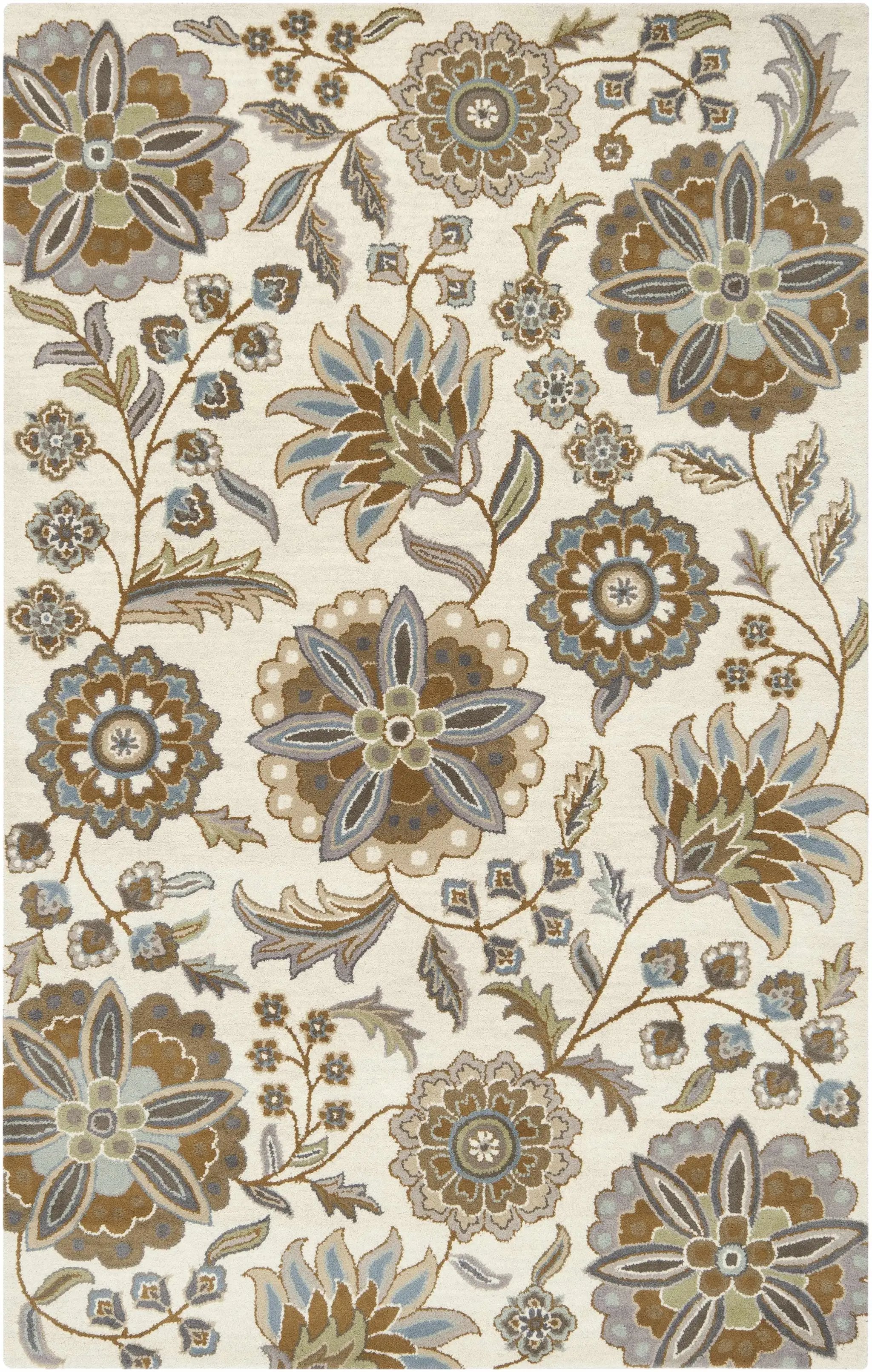 Mack Floral Wool Area Carpet by Boutique Rugs