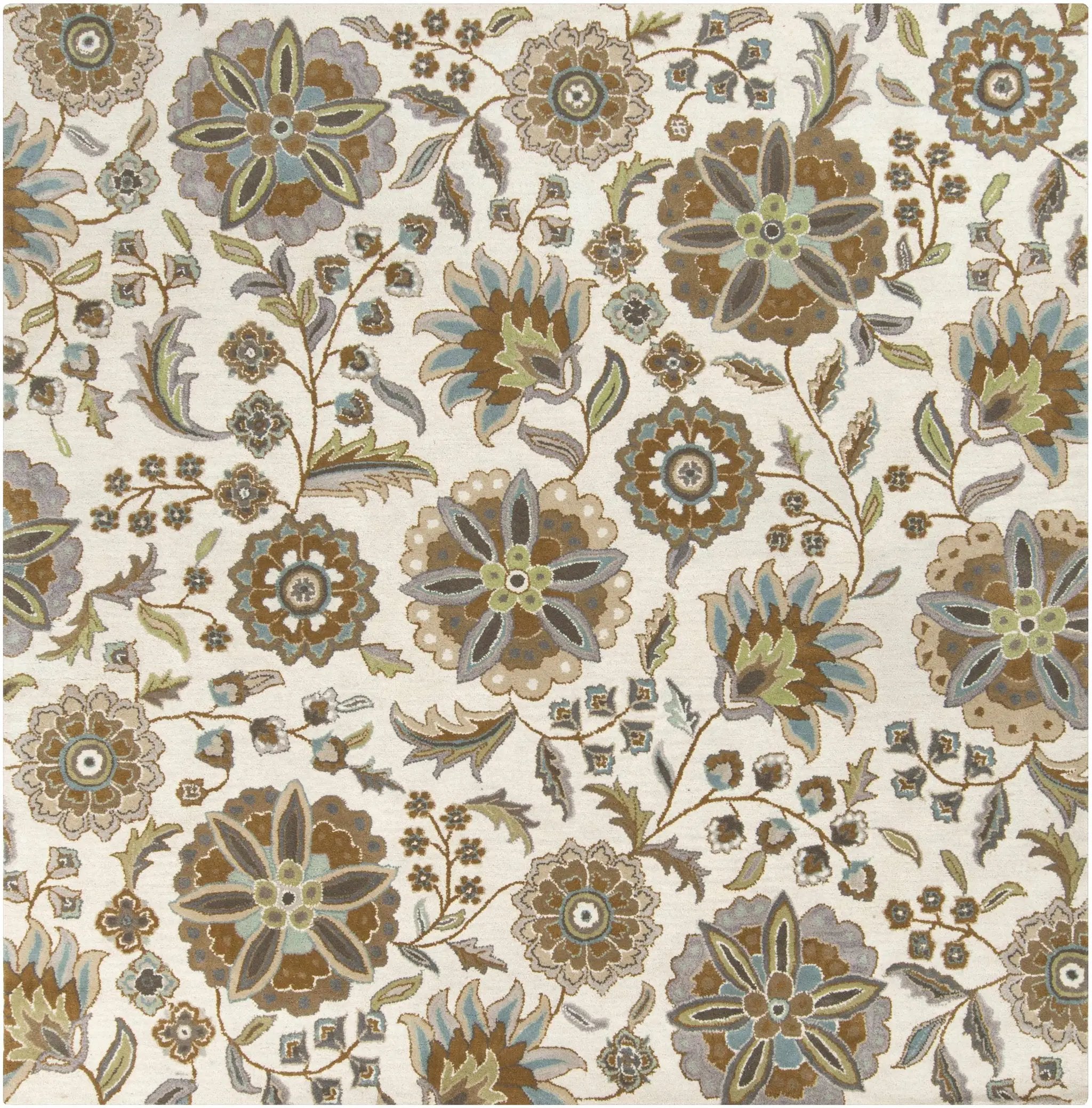 Mack Floral Wool Area Carpet by Boutique Rugs