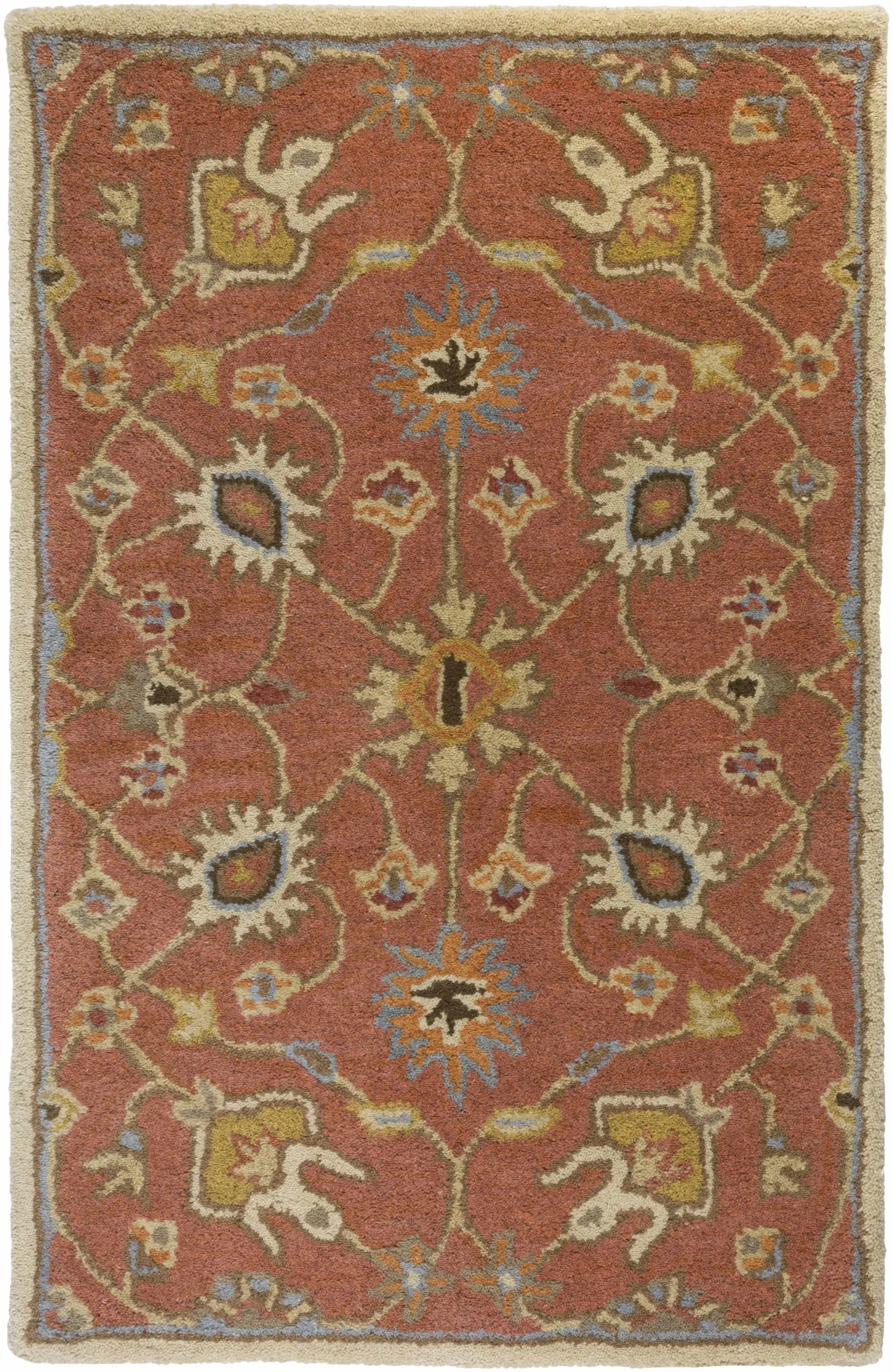 Logville Hand Tufted Rust 1119 Wool Rug by Boutique Rugs