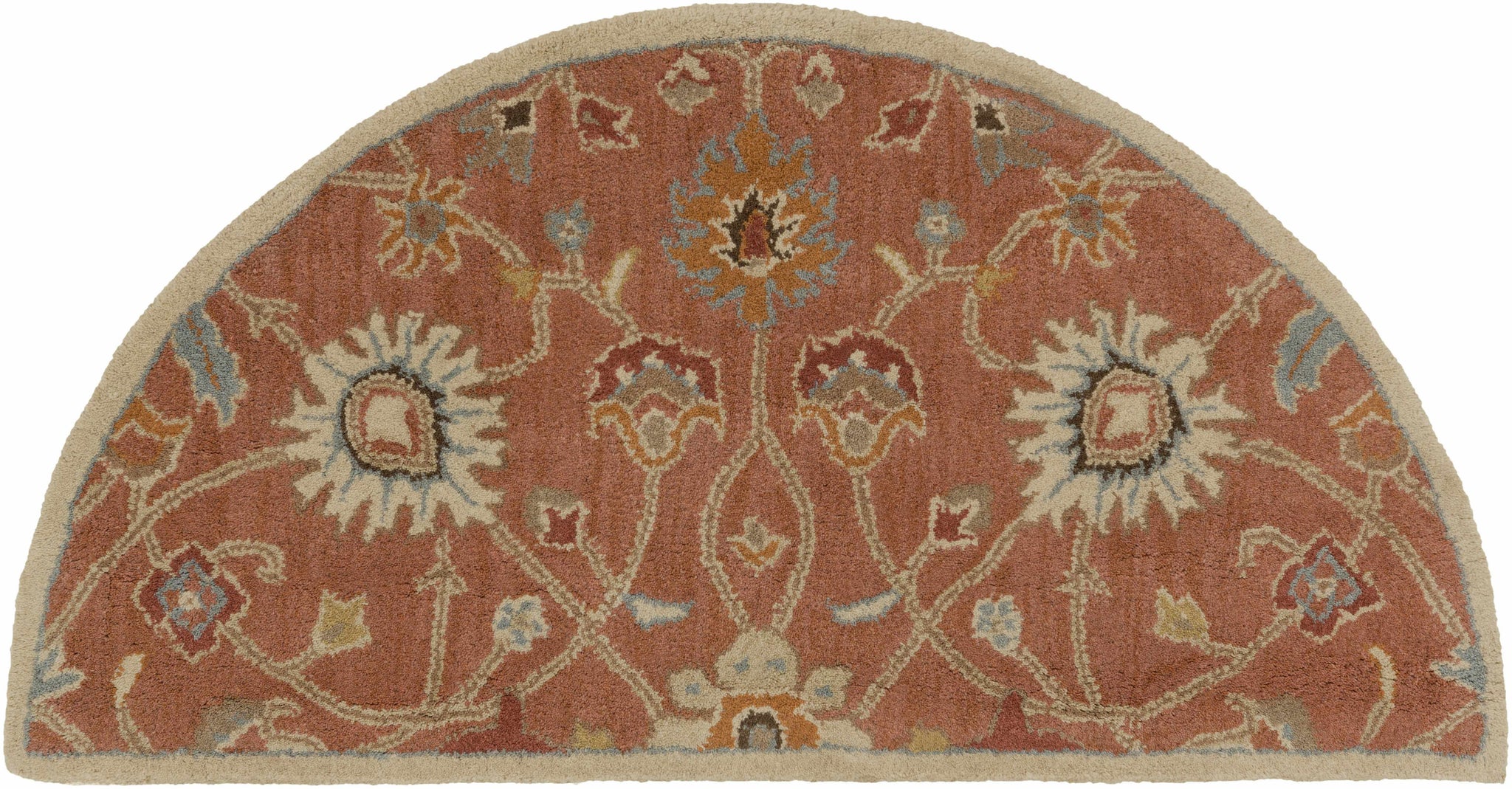 Logville Hand Tufted Rust 1119 Wool Rug by Boutique Rugs
