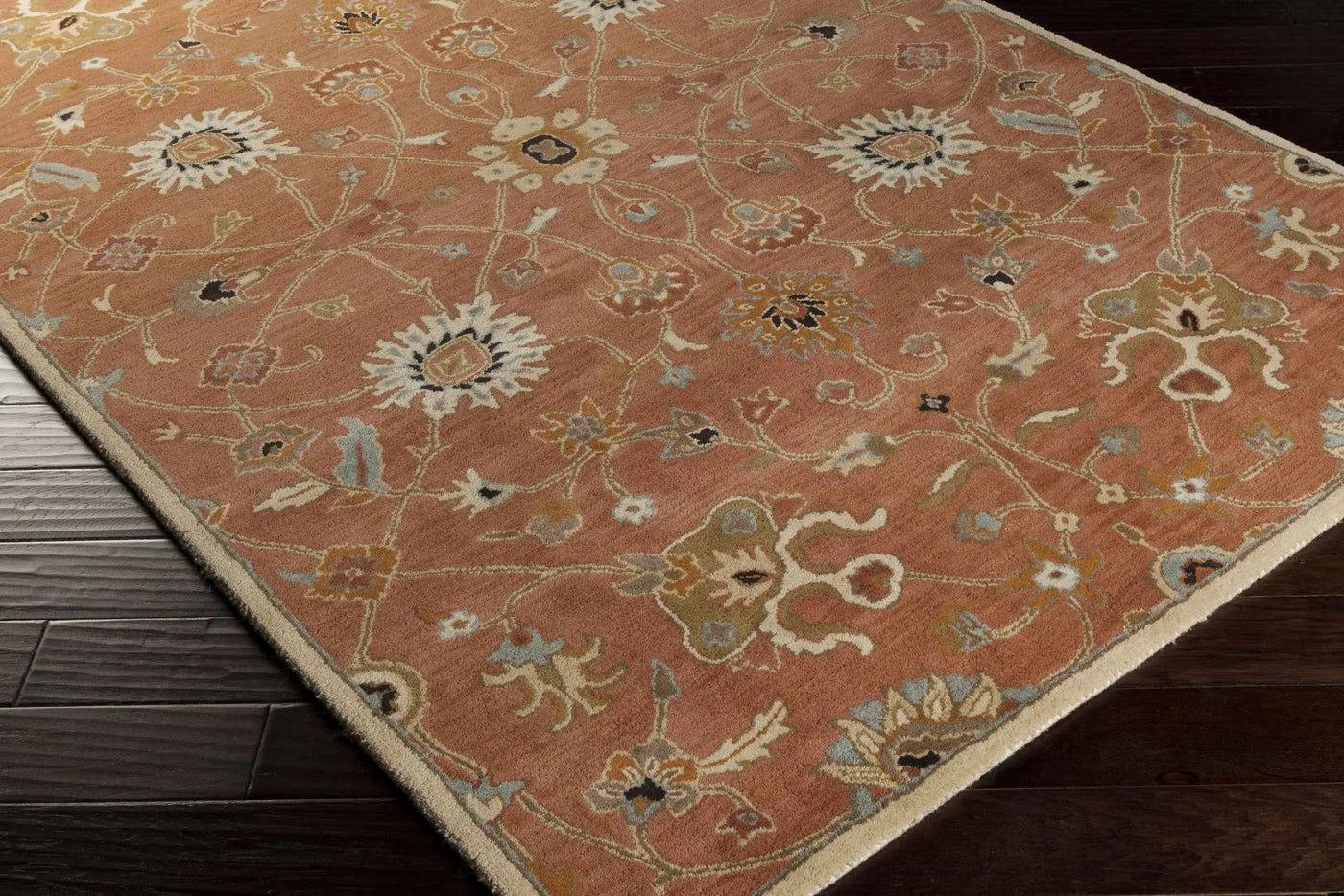 Logville Hand Tufted Rust 1119 Wool Rug by Boutique Rugs