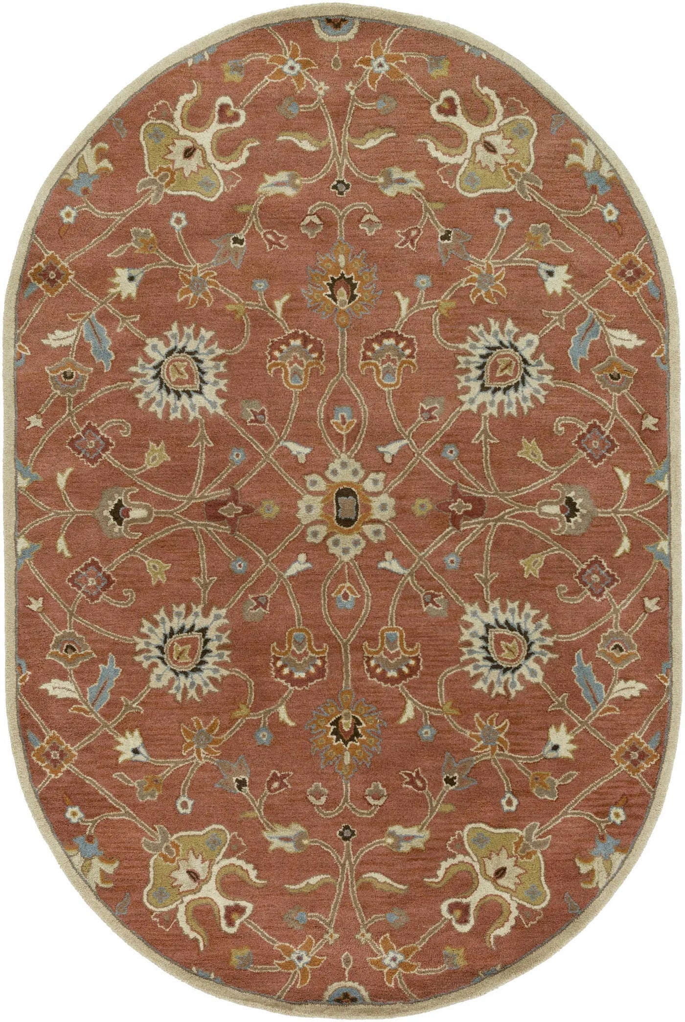 Logville Hand Tufted Rust 1119 Wool Rug by Boutique Rugs