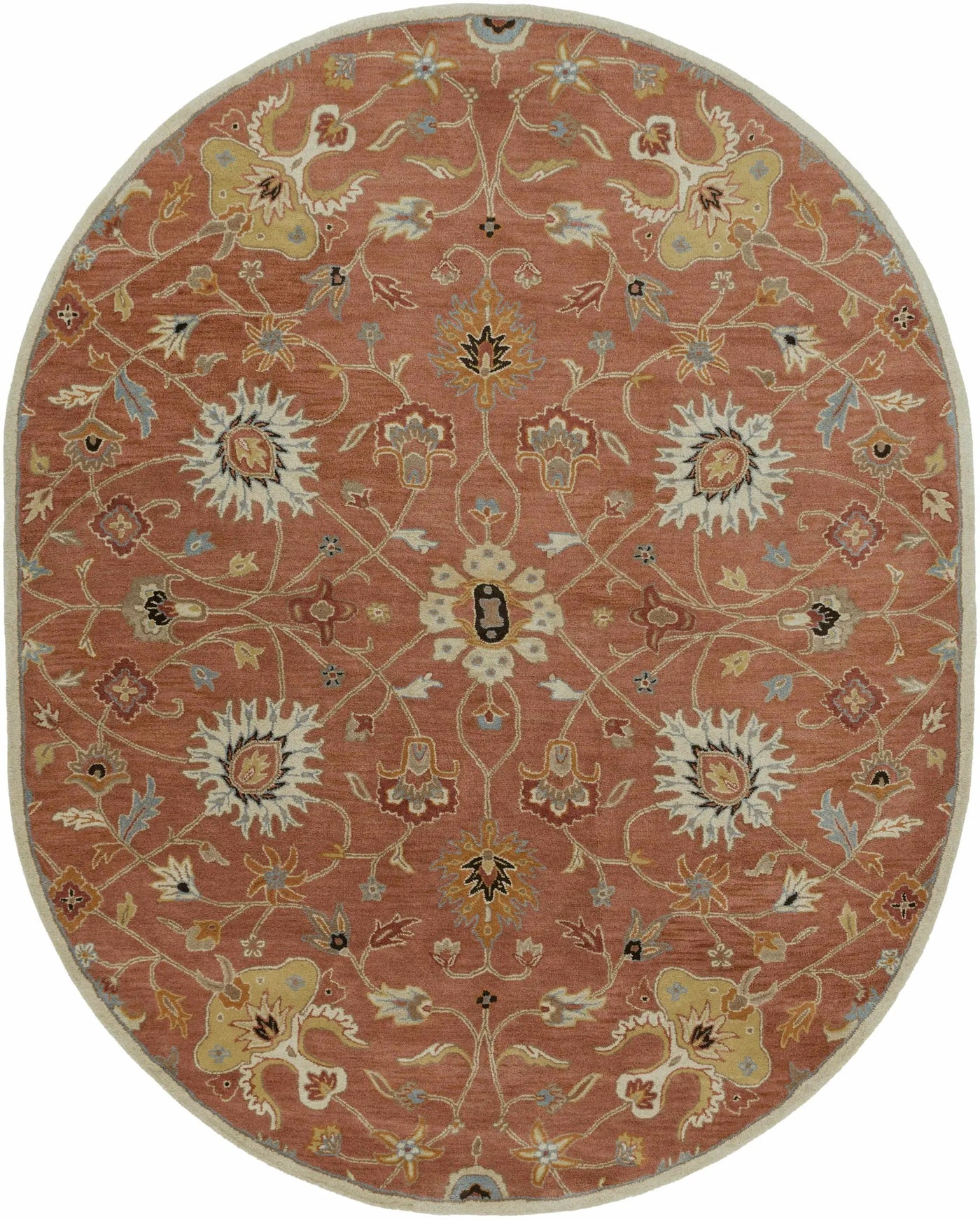 Logville Hand Tufted Rust 1119 Wool Rug by Boutique Rugs