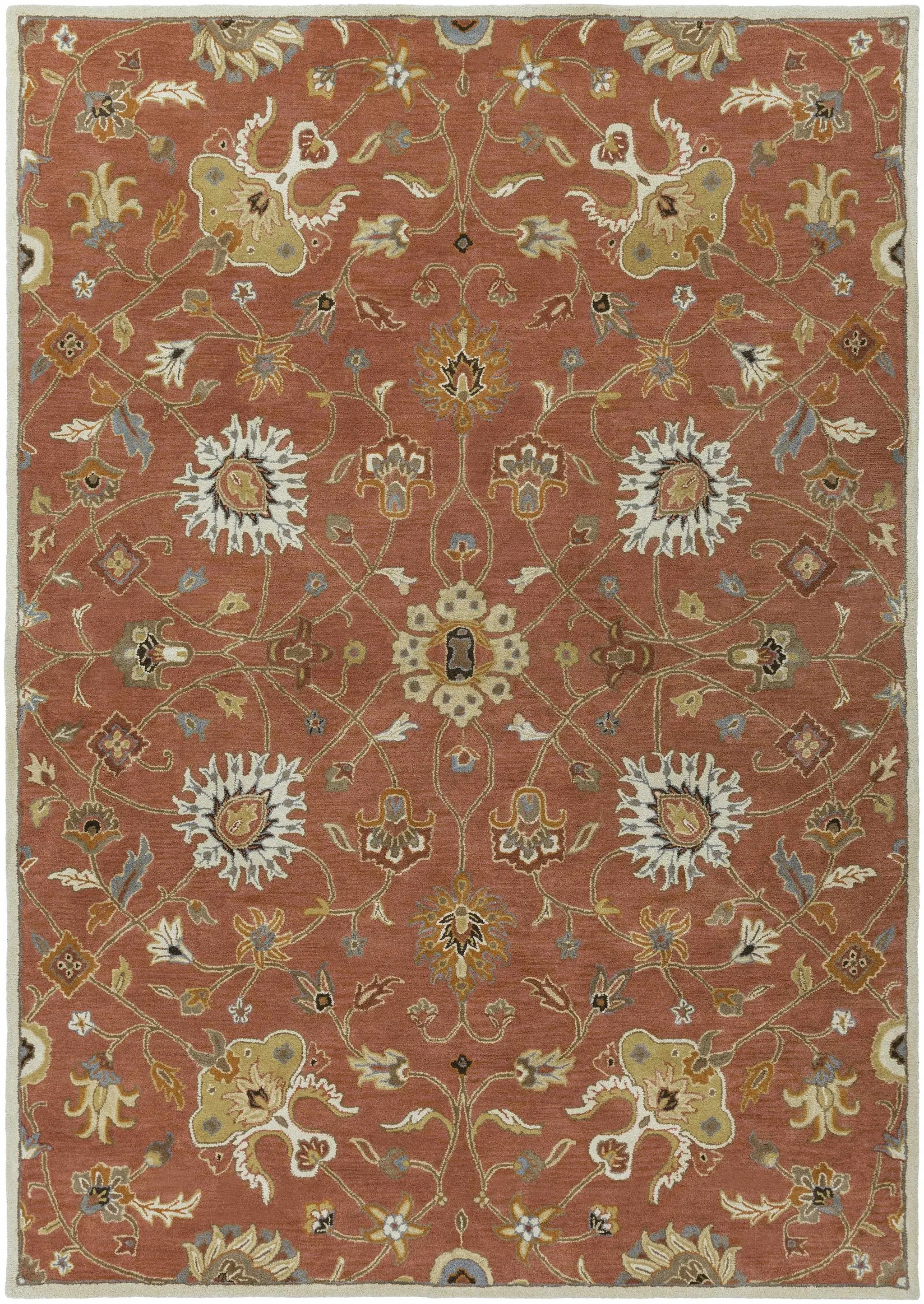 Logville Hand Tufted Rust 1119 Wool Rug by Boutique Rugs