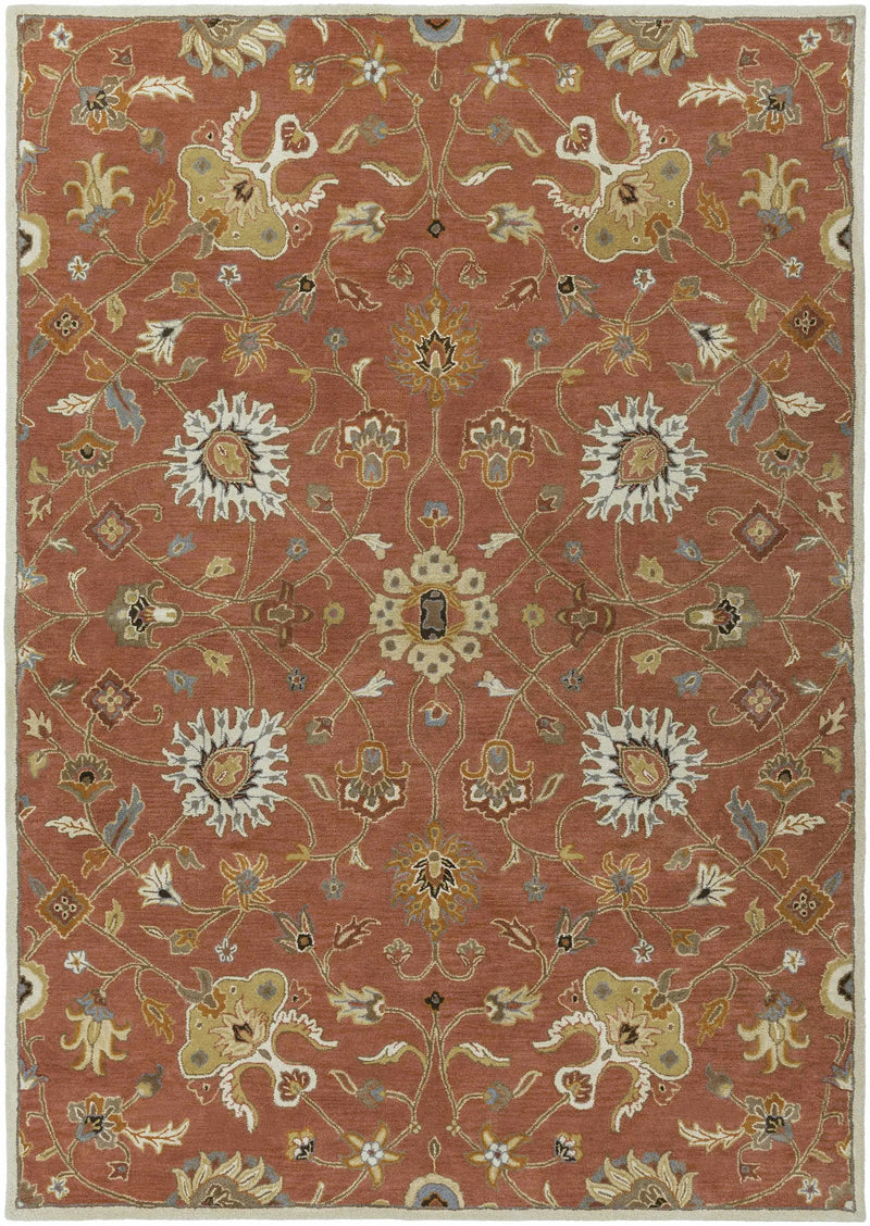 Logville Hand Tufted Rust 1119 Wool Rug by Boutique Rugs