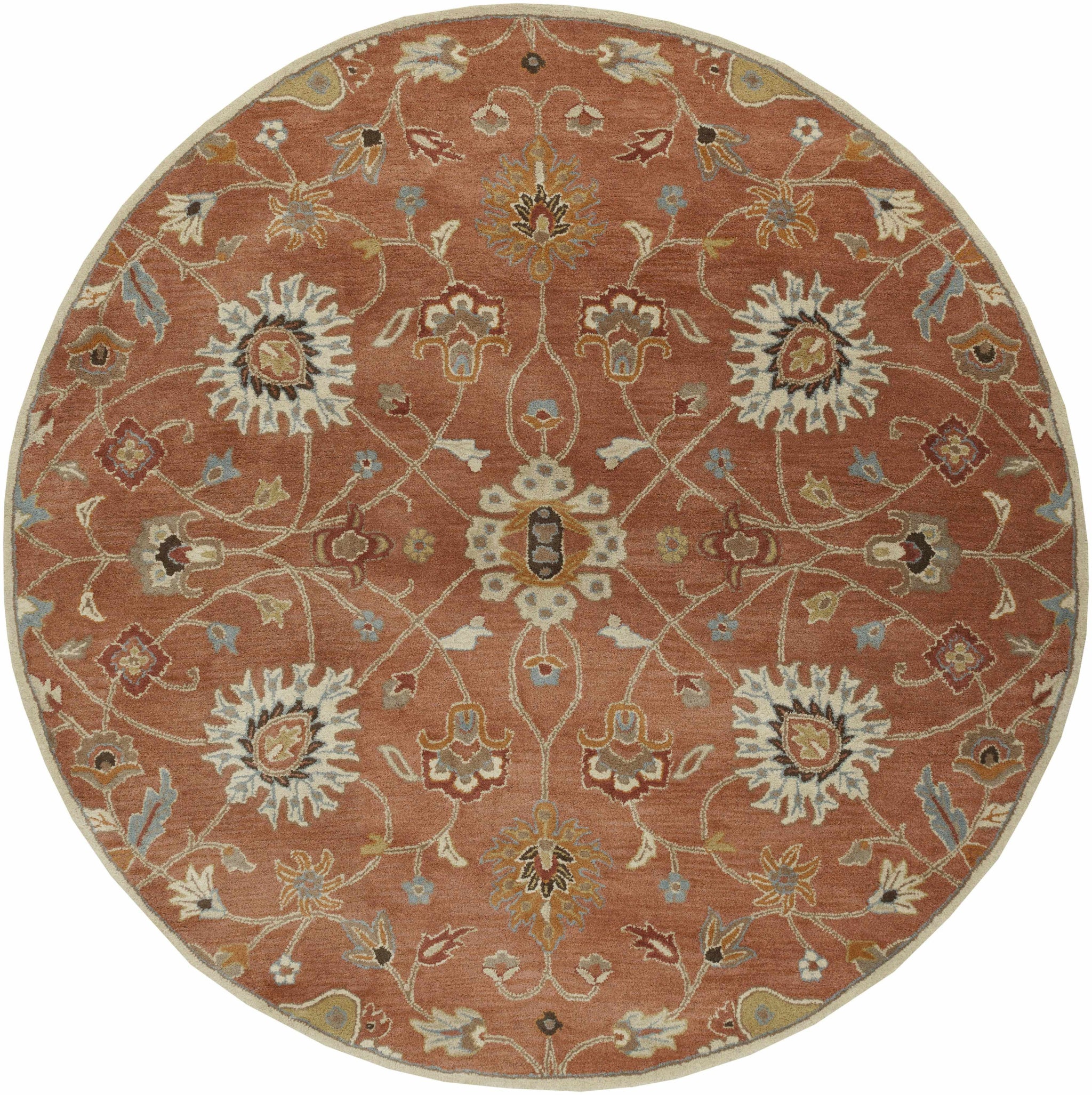 Logville Hand Tufted Rust 1119 Wool Rug by Boutique Rugs