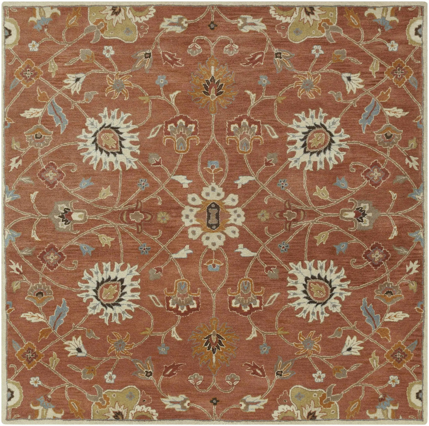 Logville Hand Tufted Rust 1119 Wool Rug by Boutique Rugs